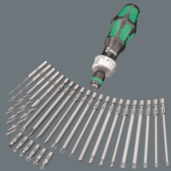 Kpl.bitów 1/4" z grzechotką Rapidator 60 RA