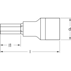 Nasadka 1/4", trzpieniowa HEX 6mm