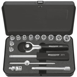 Kpl. kluczy nasadowych 1/4", 4-13mm 6-kt./16szt.