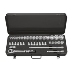 Kpl. kluczy nasadowych 3/8", 6-22mm 6-kt./39szt.